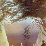 Friedrich: Phấn đá trên Rügen (1818, phong cách lãng mạn)