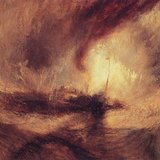 JMW Turner - Bão tuyết: Thuyền hơi ra khỏi miệng của cảng (1842, Chủ nghĩa lãng mạn)