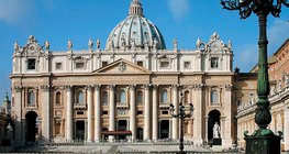 Carlo Maderno - Mặt tiền và mái vòm của Nhà thờ St Peter's (1607-1612, Baroque)