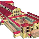 Bản vẽ tái thiết Nhà thờ thánh Peter từ năm 1450 (Nghệ thuật Kitô giáo sơ khai)