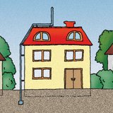 Dây dẫn sét trên một tòa nhà