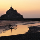 Mont Saint-Michel vào lúc hoàng hôn