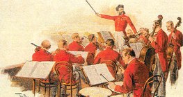 Johann Strauss với dàn nhạc của mình