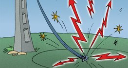 Không bao giờ tiếp cận một đường dây điện rách!