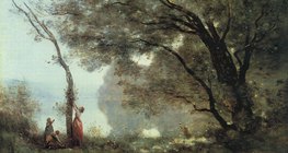 Corot: Tưởng nhớ Mortefontaine (1864, Chủ nghĩa hiện thực)