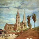 Corot: Nhà thờ Chartres (1830, Chủ nghĩa hiện thực)