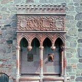 Az oroszlános kút a visegrádi palotában