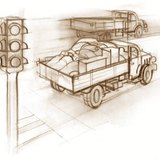 Xe tải được tăng tốc chậm hơn, do đó nó có quán tính lớn hơn