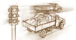 Xe tải được tăng tốc chậm hơn, do đó nó có quán tính lớn hơn