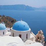 Tòa nhà tôn giáo tiêu biểu ở Santorini (Hy Lạp)
