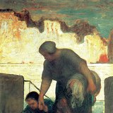 Daumier - The Laundress (1863 Từ1864, Chủ nghĩa hiện thực)