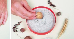 Làm phù điêu với cây vào mùa thu - Bước 1