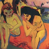 Ernst Ludwig Kirchner: Những cô gái trần trụi (khoảng năm 1910, Chủ nghĩa biểu hiện)