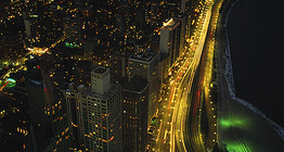 Cảnh đêm của Chicago