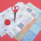 Tạo một bức tranh dệt - bước 1