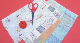 Tạo một bức tranh dệt - bước 1