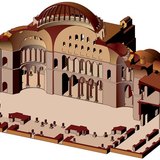 Bản vẽ mặt cắt của Hagia Sophia (nghệ thuật Byzantine)
