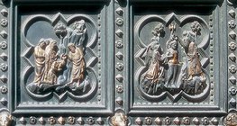 Phù điêu đúc trên cửa phía nam của Nhà rửa tội Thánh John ở Florence (Ghiberti, 1452, Phục hưng)