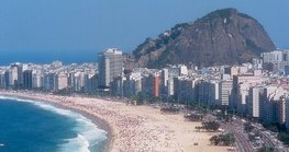 Copacabana, bãi biển nổi tiếng của Rio de Janeiro