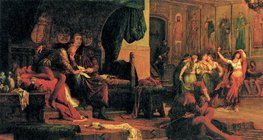 Bertalan Székely: Vua László V và Ulrik Cillei