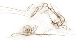 Con ốc chậm, trong khi con thỏ thì nhanh