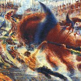 mberto Boccioni - Thành phố trỗi dậy (1911-1912, Chủ nghĩa vị lai)
