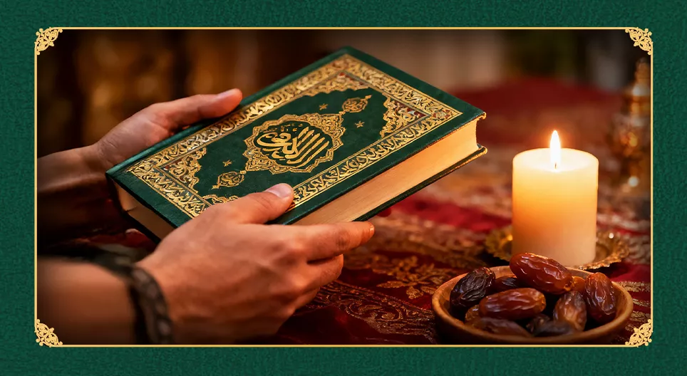 Kinh Qur'an, cuốn sách thánh của đạo Hồi.