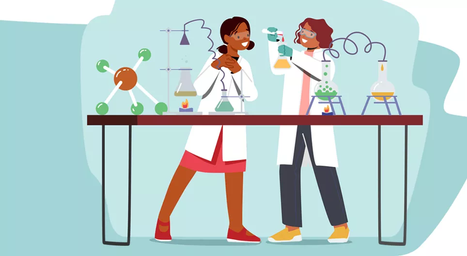 Trong phòng thí nghiệm