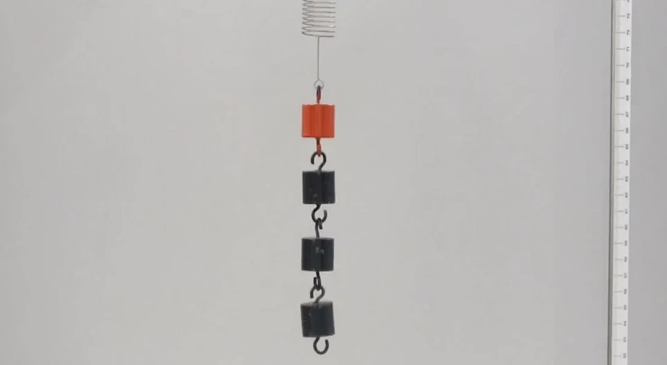 Sự phụ thuộc của chu kỳ dao động vào khối lượng