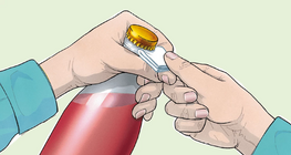 Dụng cụ mở nắp chai bằng giấy