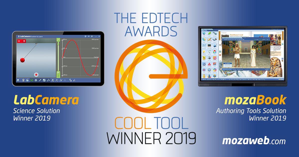mozaBook and LabCamera win EDTECH COOL TOOL AWARDS in 2019