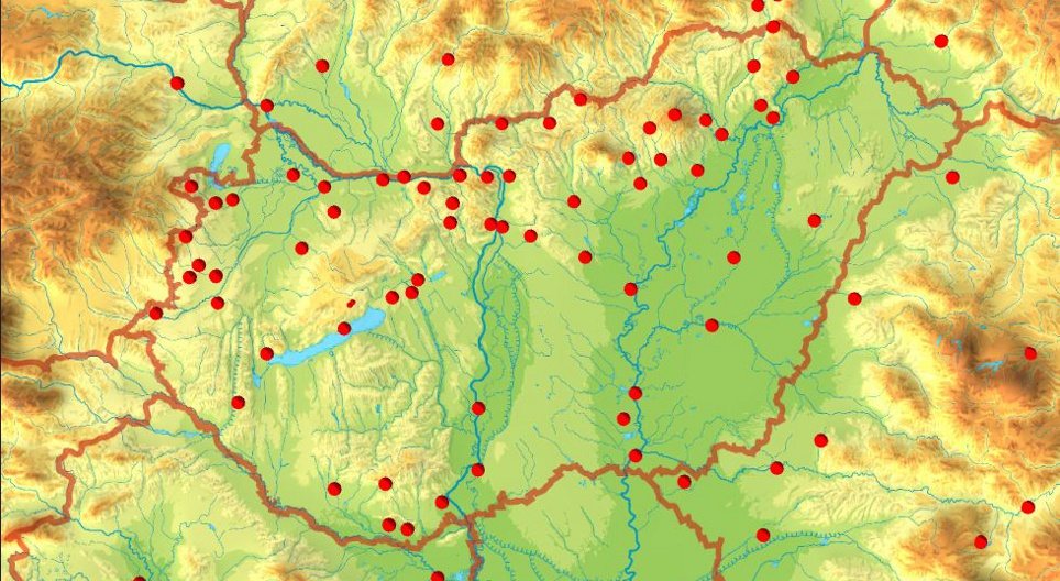 Historical topography (locations, Carpathian basin)