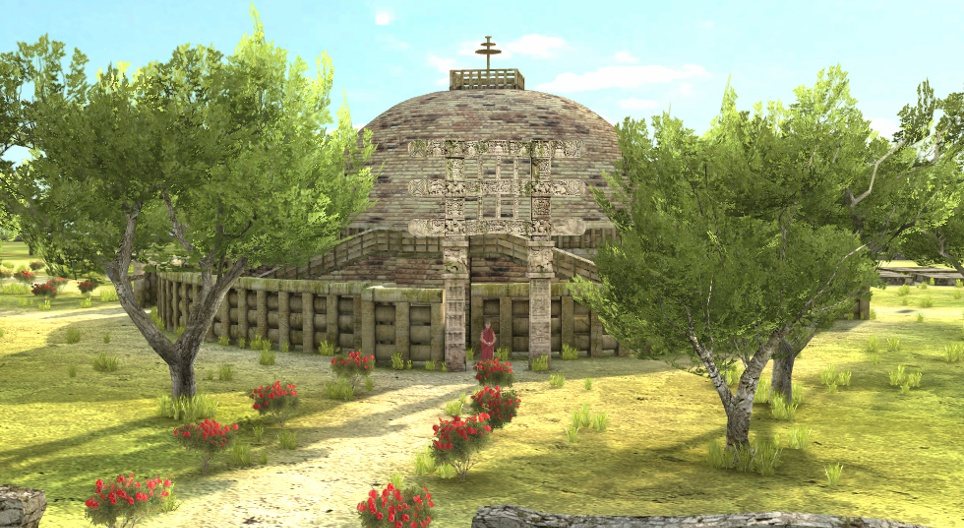 The Great Stupa (Sanchi, 2nd century BC)