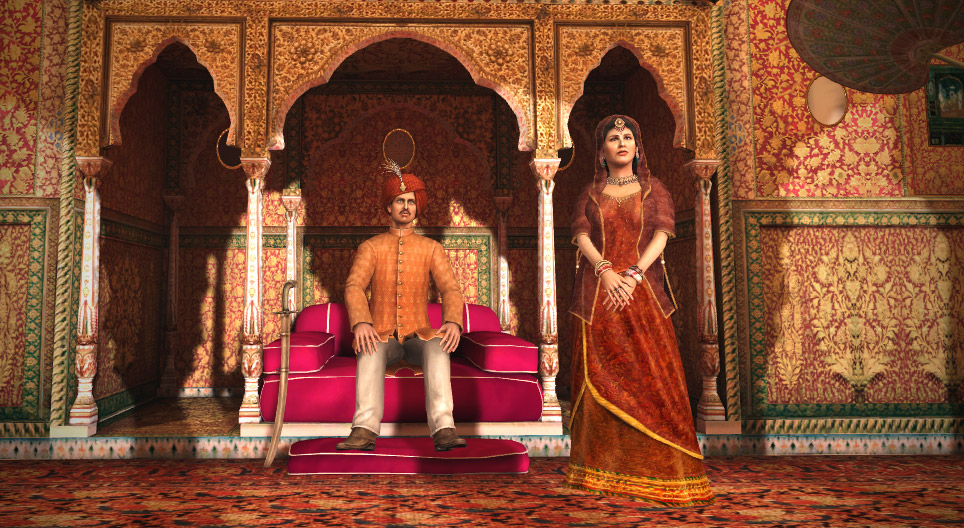 Maharaja của Ấn Độ cùng vợ ngài (thế kỷ 18)