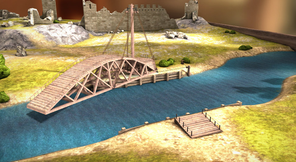 Leonardo da Vinci’s inventions – Swing bridge (1487–1489)